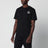 T-shirt con patch logato in jersey di cotone nera