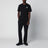 T-shirt con patch logato in jersey di cotone nera