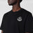 T-shirt con patch logato in jersey di cotone nera