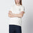 T-shirt blanc en coton avec logo brodé