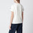 T-shirt bianca in cotone con ricamo logo