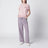 Pink cotton T-shirt with embroidered logo