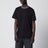 Schwarzes T-Shirt mit Rundhalsausschnitt und Logo