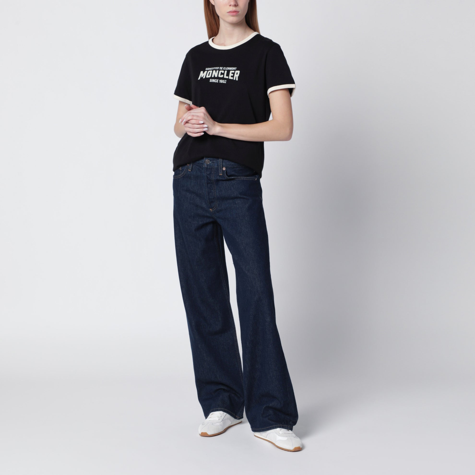 Jersey T-shirt with vintage-style logo