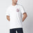 Weißes Baumwoll-T-Shirt mit Logo-Print