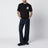 Black cotton T-shirt with logo print
