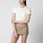 T-shirt bianco avorio con ricamo logo