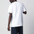 T-shirt blanc en jersey de coton avec imprimé logo
