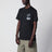 Marineblaues T-Shirt mit Logo-Print