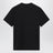 Navy blue cotton T-shirt with embroidered tricolor logo