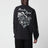 T-shirt a maniche lunghe nera in cotone