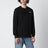 T-shirt a maniche lunghe nera con logo