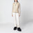 Felpa imbottita con cappuccio e zip beige chiara