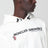 White cotton hooded sweatshirt with coordinates