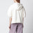 White short-sleeve jersey sweatshirt