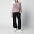 Rosa Baumwoll-Sweatshirt mit gesticktem Logo