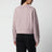 Rosa Baumwoll-Sweatshirt mit gesticktem Logo