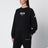 Schwarzes Sweatshirt mit Logo-Stickerei