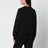 Sweat-shirt noir avec logo brodé