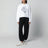 Pantaloni jogging neri in cotone con logo