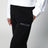 Pantaloni jogging neri in cotone con logo