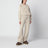 Ivory bouclé trousers