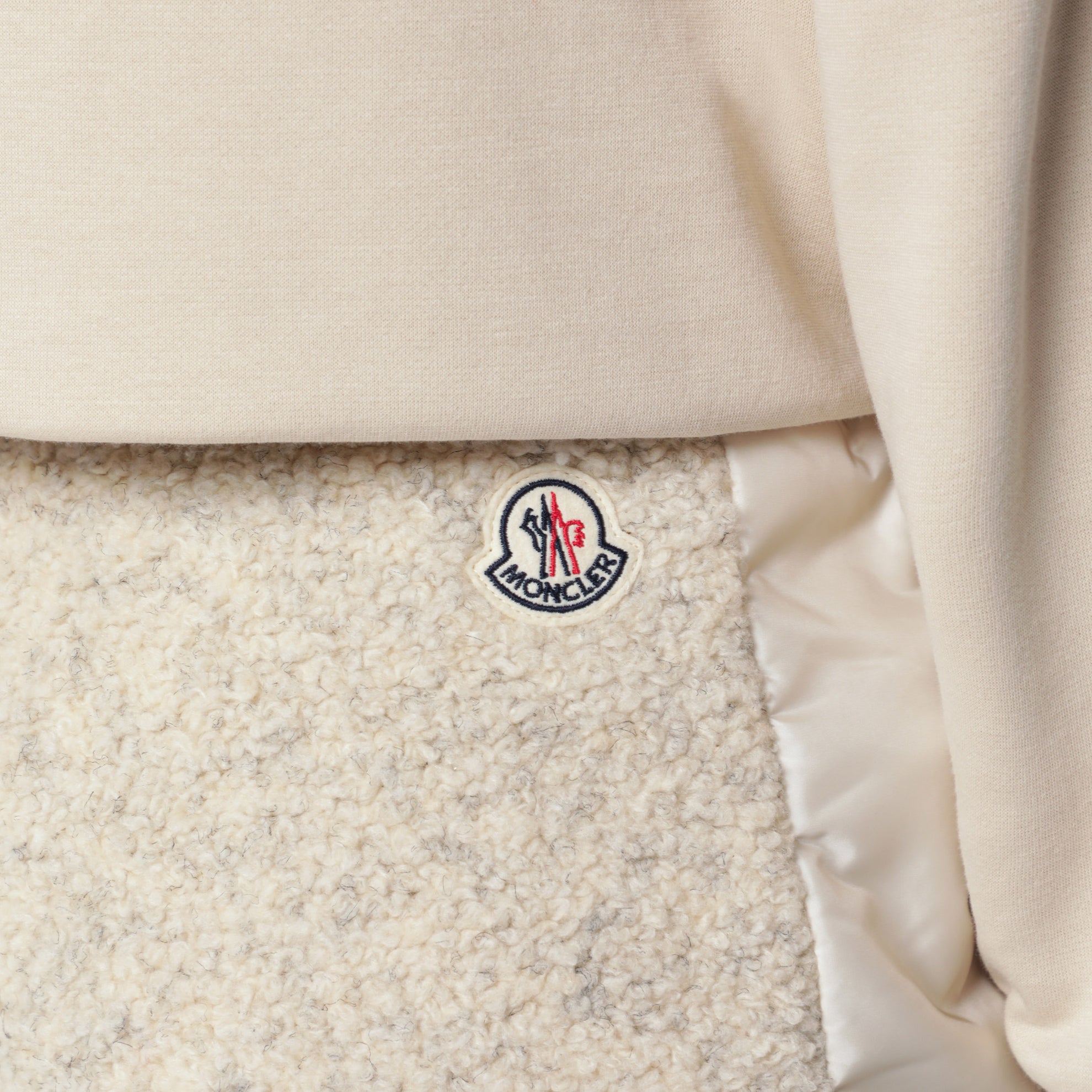 Ivory bouclé trousers