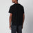 Schwarzes Baumwoll-T-Shirt mit VGold