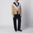Pantalon en coton bleu marine