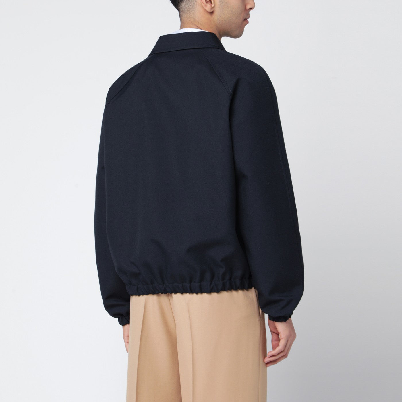 Bomber blu navy con tasche Vgold