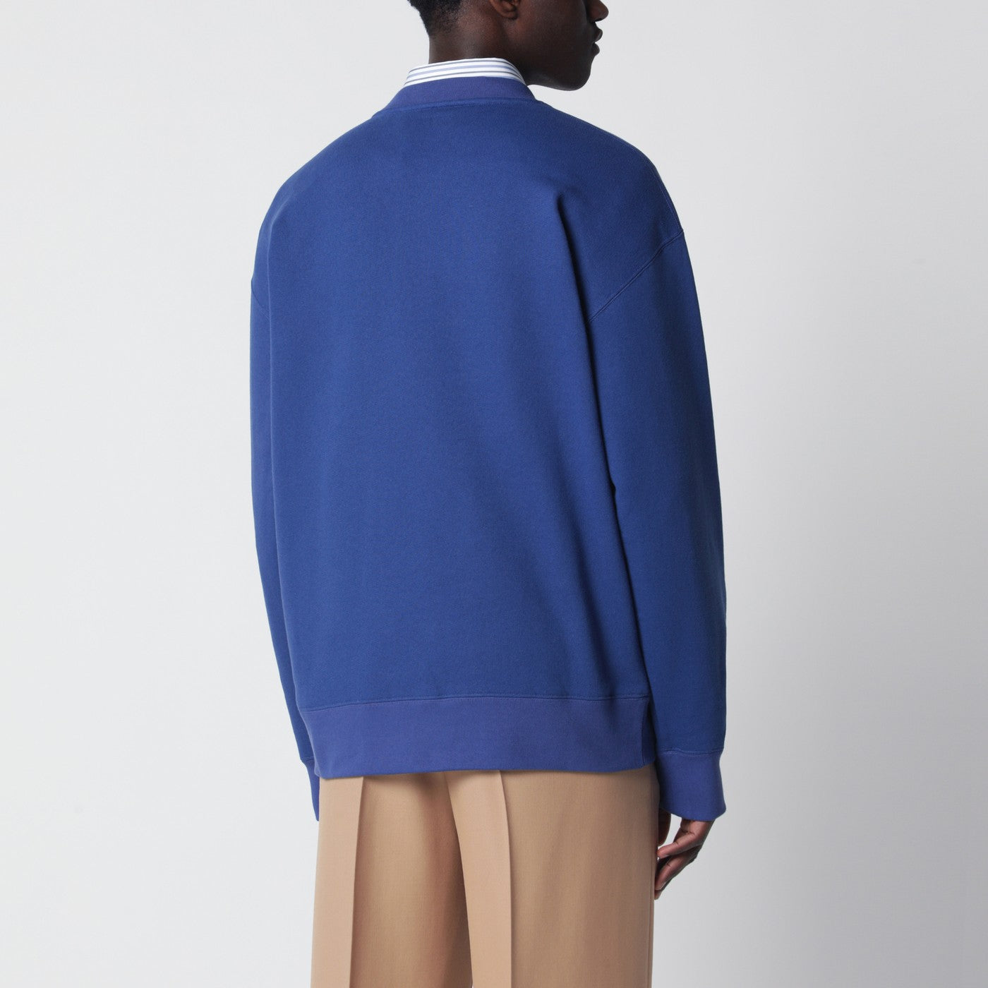 Sweat bleu avec imprimé Panther