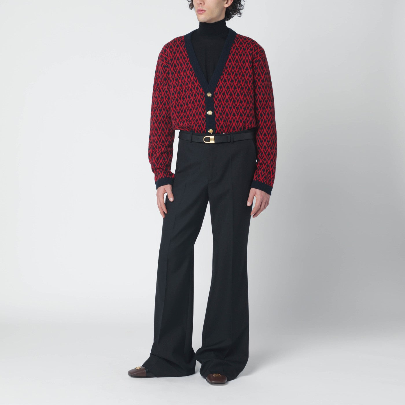 Valentino Black wool-blend trousers | TheDoubleF