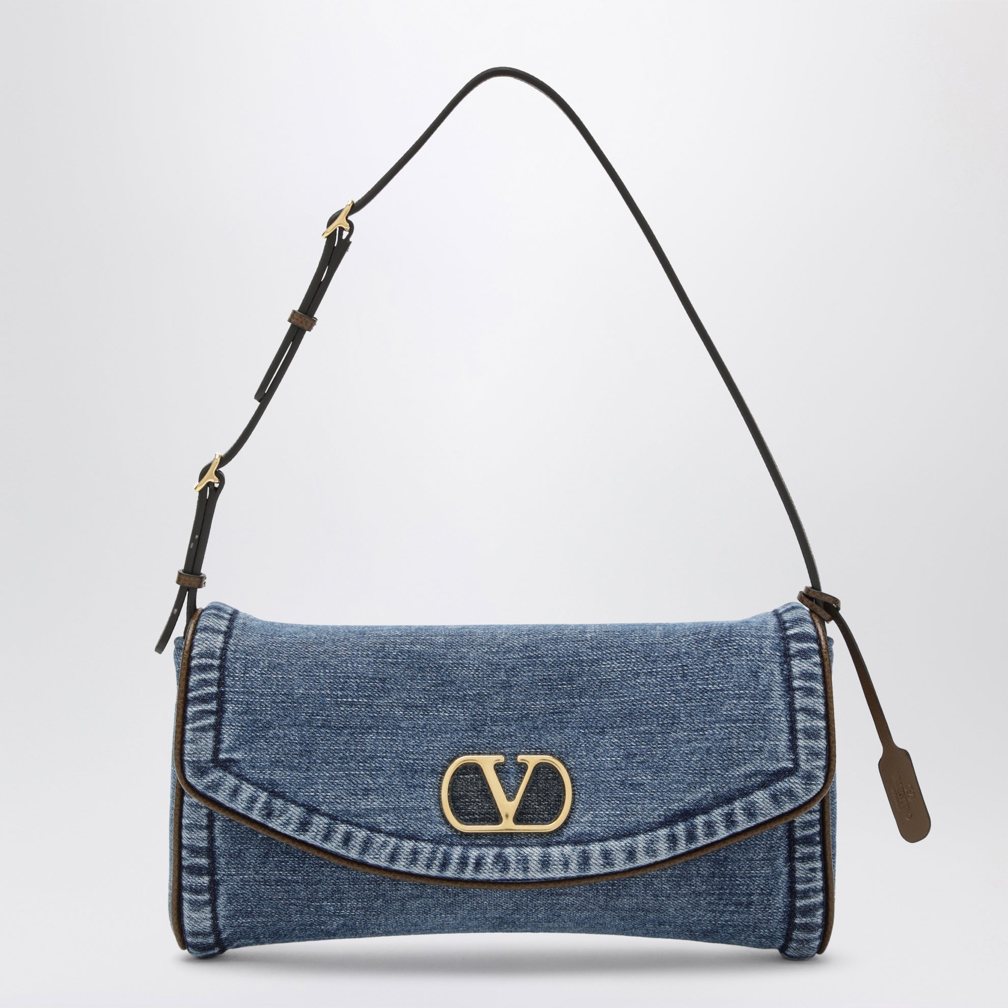 Borsa a spalla DeVain piccola in denim