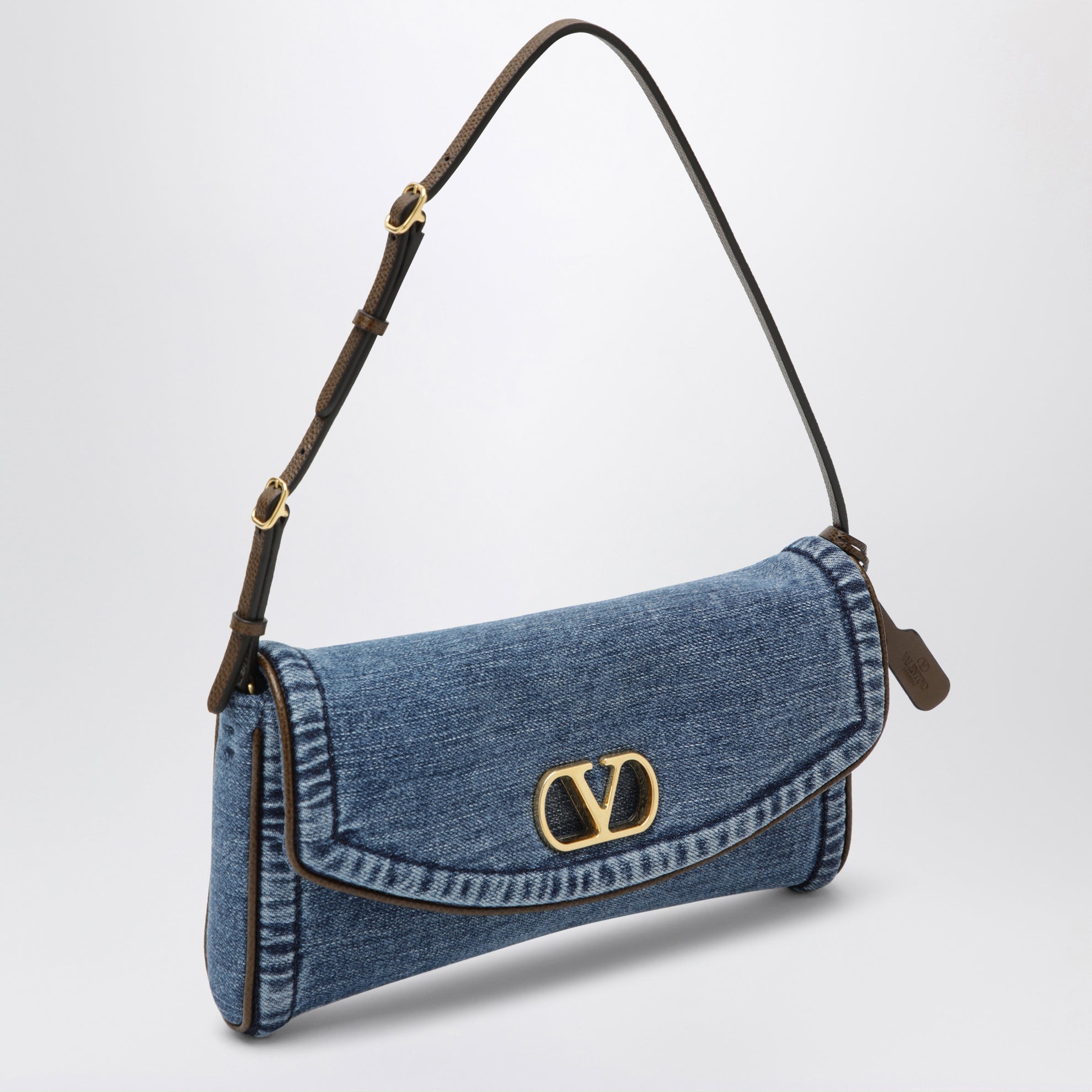 Borsa a spalla DeVain piccola in denim