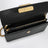 VLogo Signature chain wallet in black leather