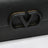 VLogo Signature chain wallet in black leather