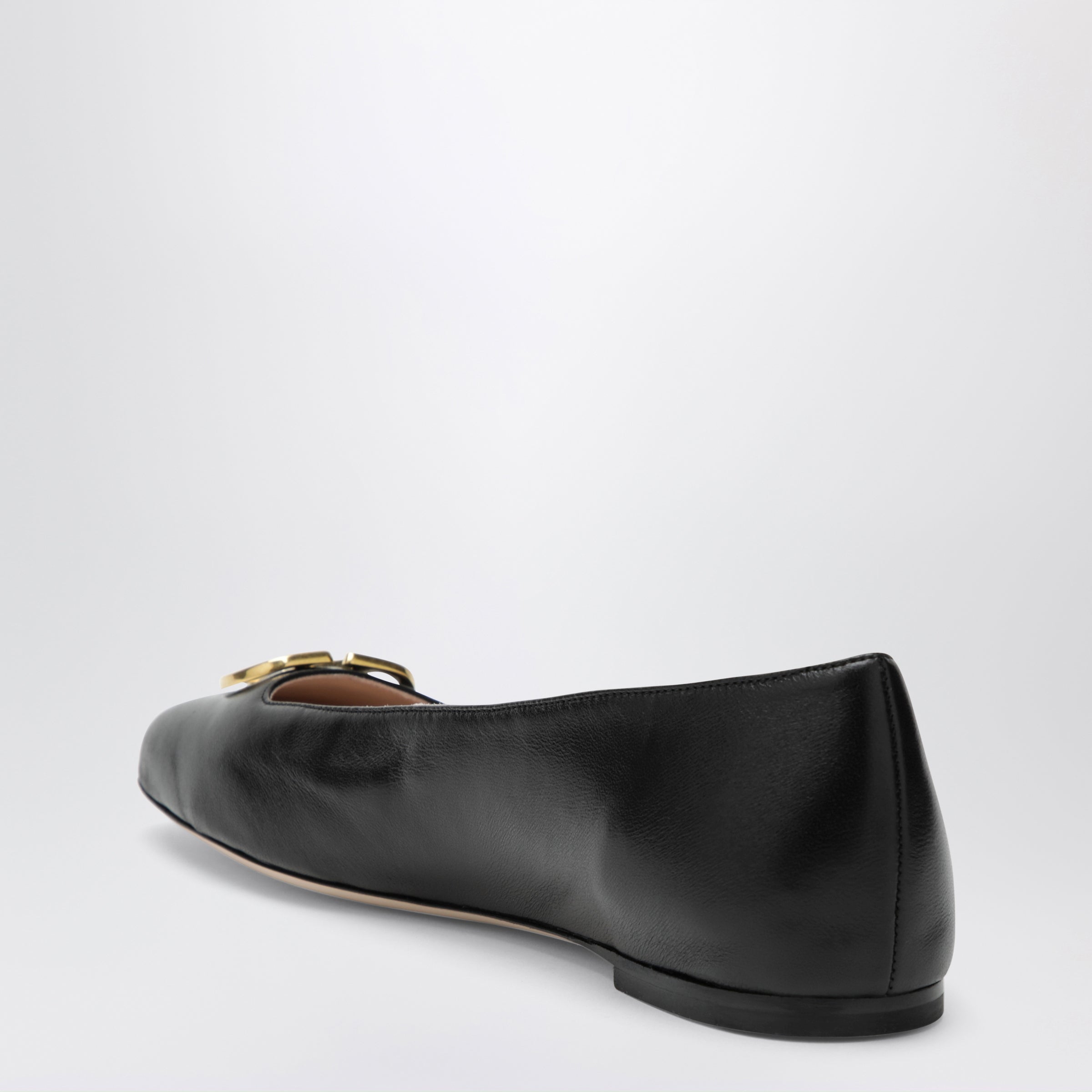 Valentino Garavani Black VLogo Signature ballerina flats in nappa