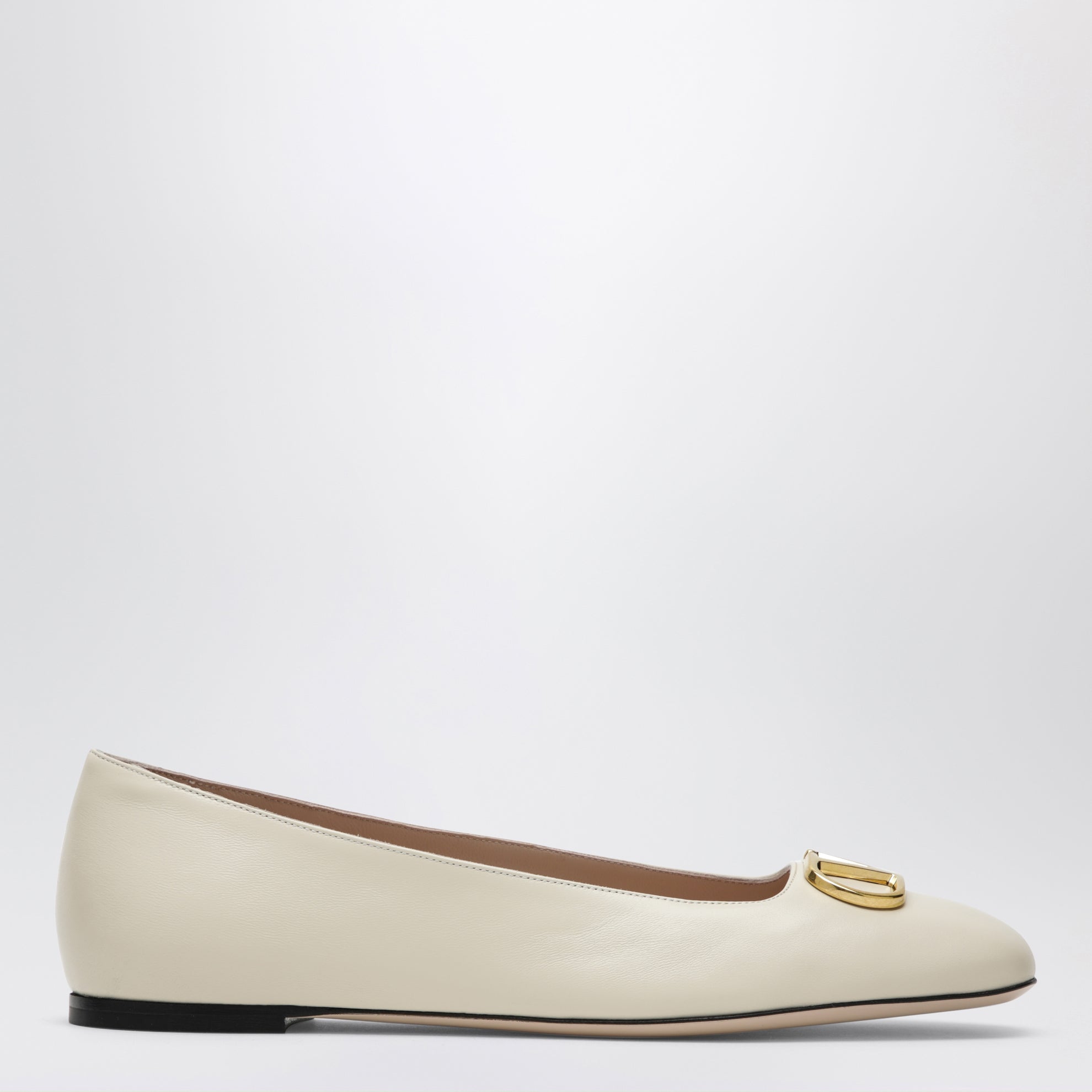 Ballerine VLogo Signature bianche in nappa