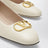 Ballerine VLogo Signature bianche in nappa