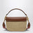 Sac Alltime en raphia et cuir avec bandoulière brodée Cherryfic