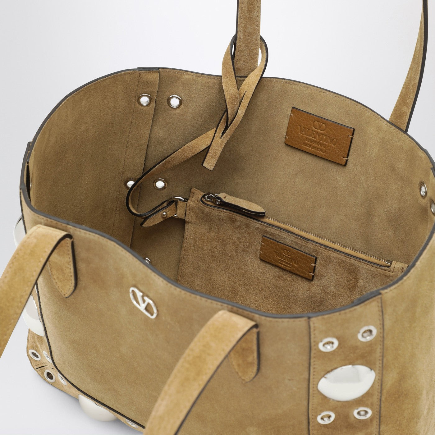 Medium Nellcôte tote bag in Havana suede