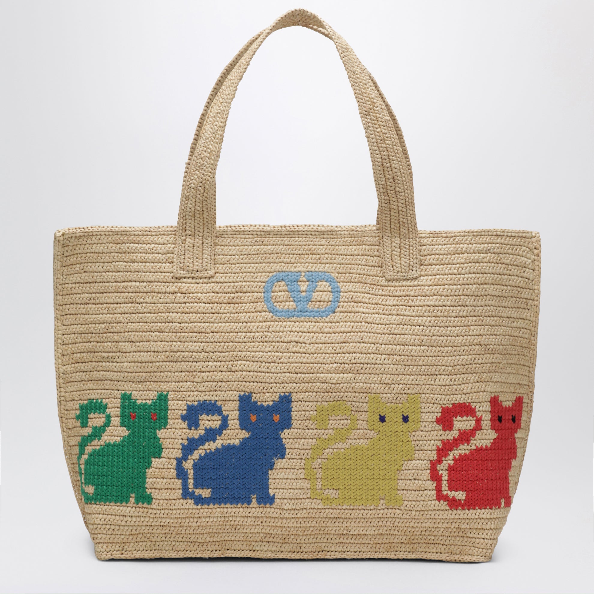 Large Raffiachat shopping bag in raffia