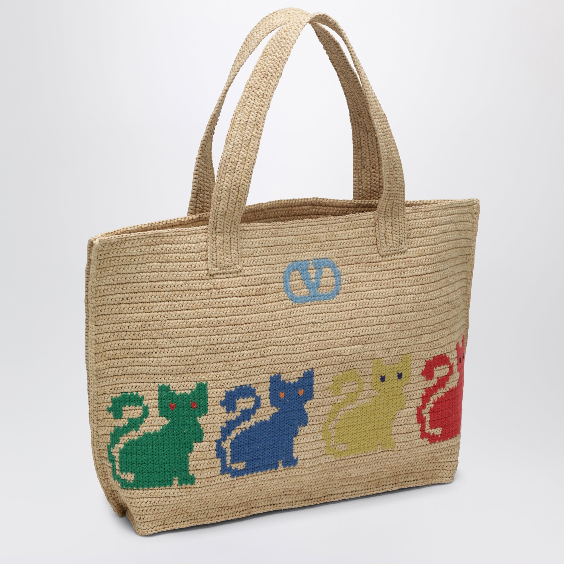 Large Raffiachat shopping bag in raffia