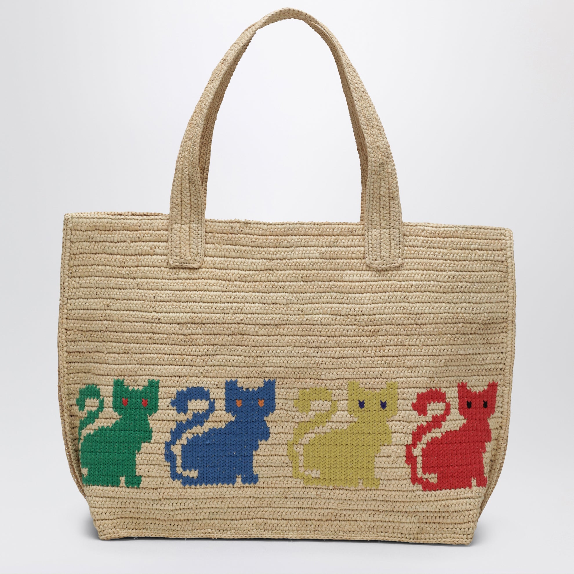 Large Raffiachat shopping bag in raffia