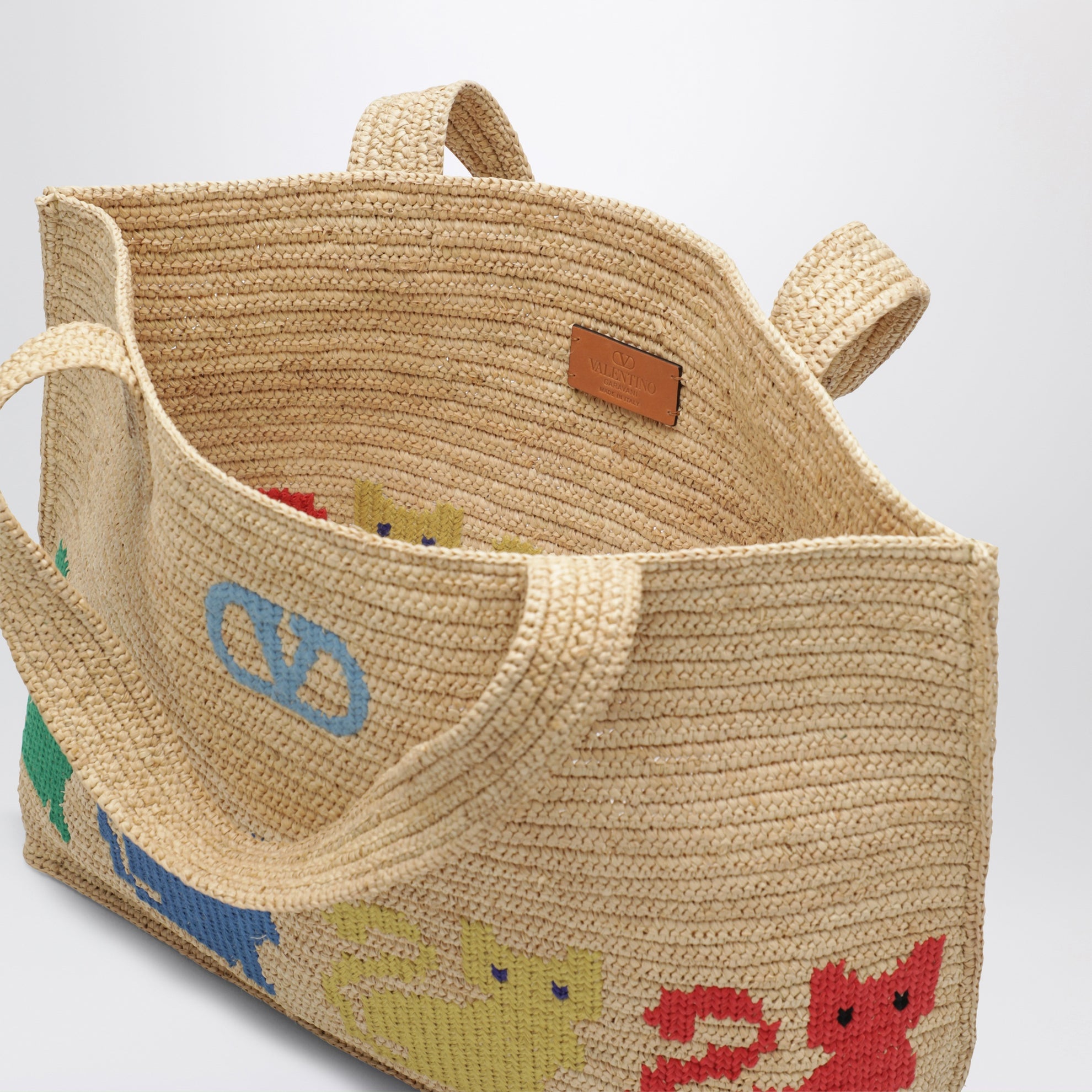 Large Raffiachat shopping bag in raffia