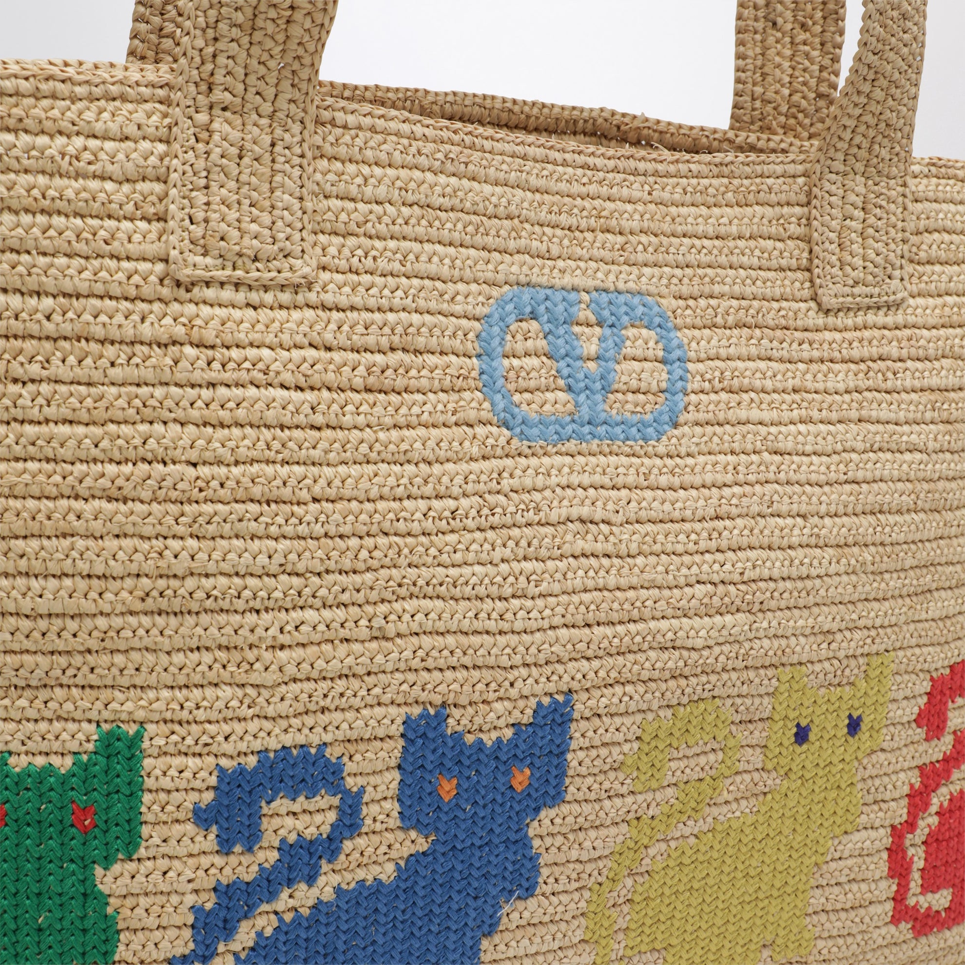 Large Raffiachat shopping bag in raffia