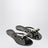 Black Rockstud Flat Sandals