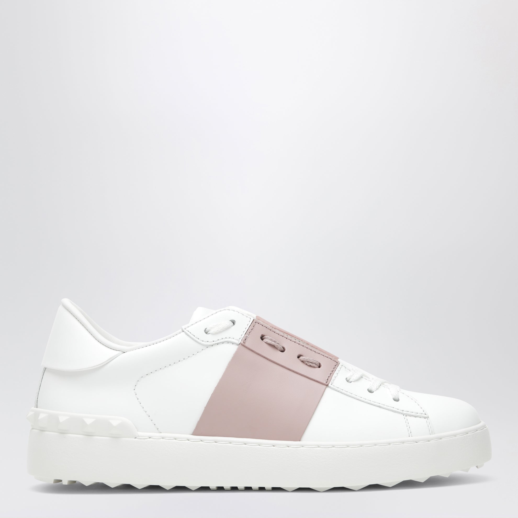 Sneakers Open bianca/rosa antico