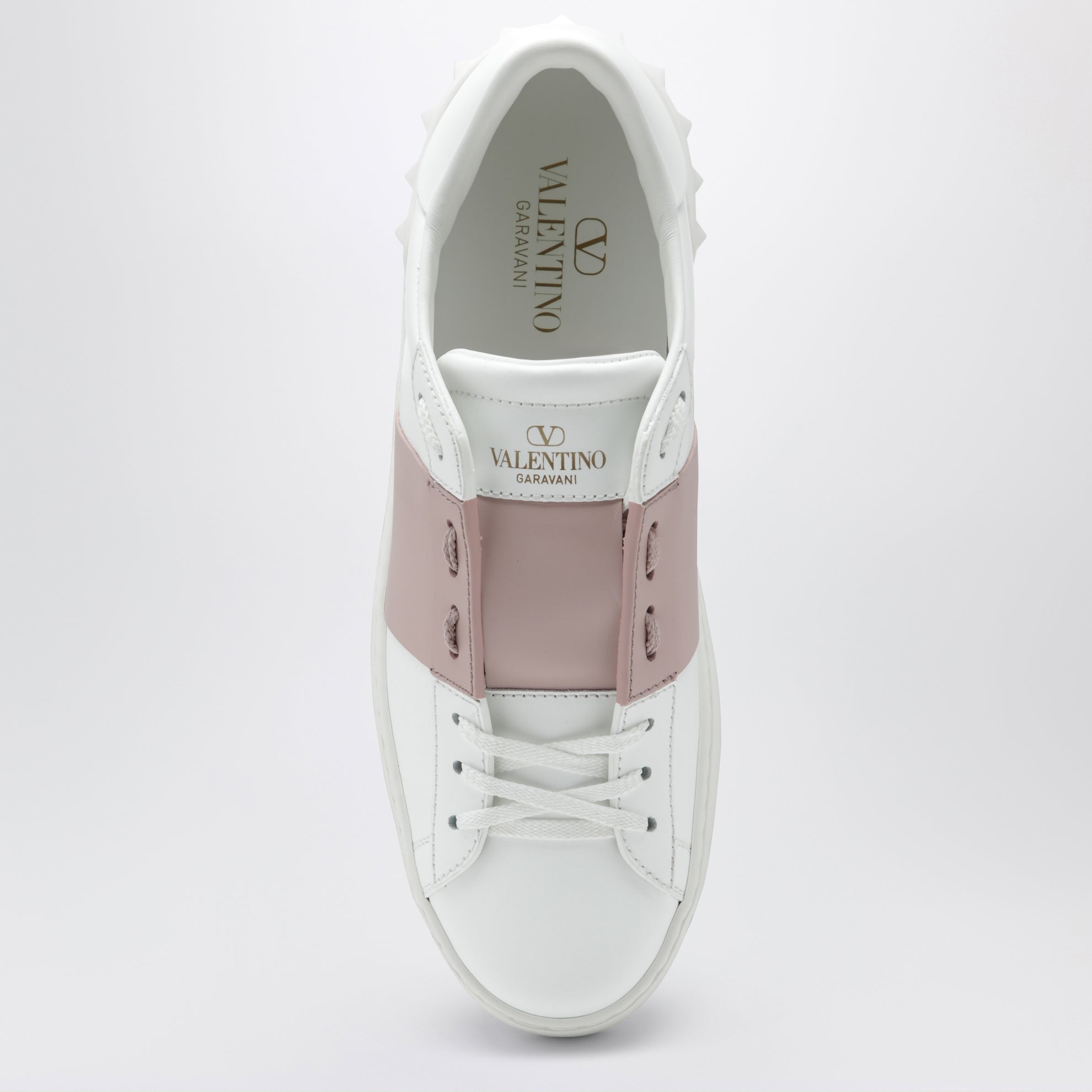 Sneakers Open bianca/rosa antico