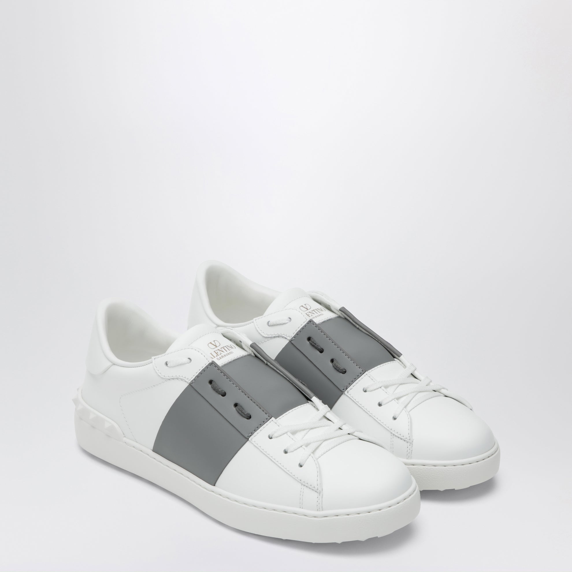 Sneakers Open blanches/acier foncé